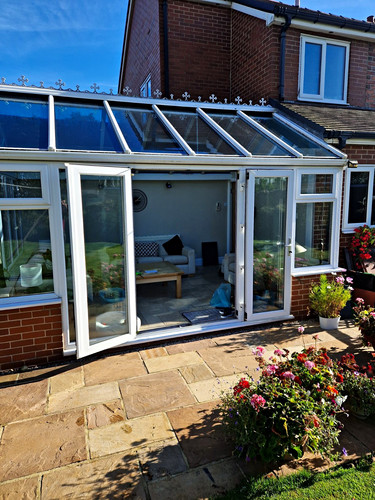 White upvc gable - white,