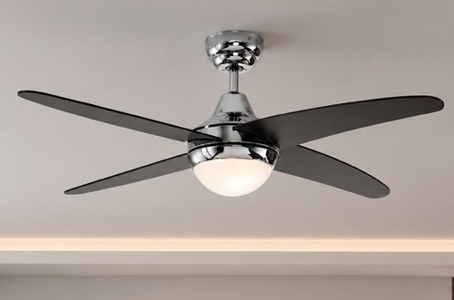 Chrome blade ceiling - 4, fan