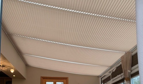 Pleated roof thermal blinds - thermal,