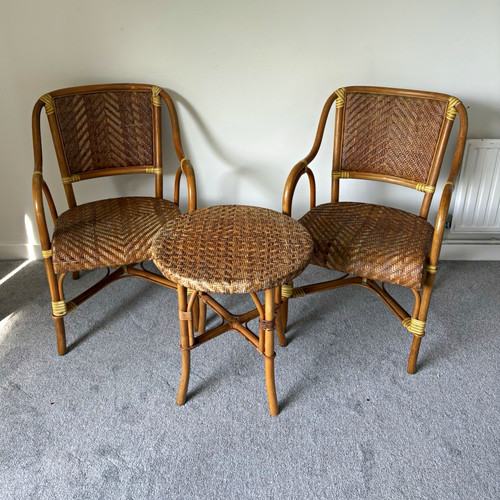 Vintage cane rattan piece - cane, 3