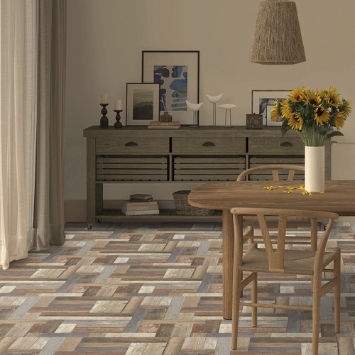 Reclaimed wood parquet - reclaimed,