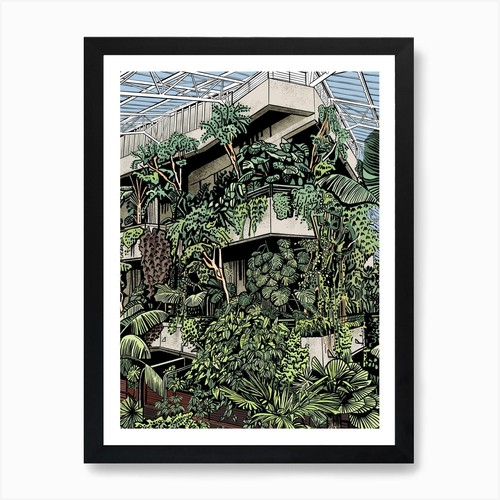 Barbican conservatory concrete - barbican,