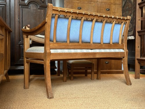 Bespoke mid century oak - sofa, &